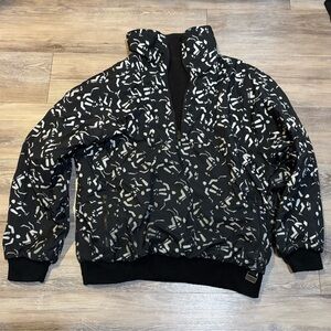 VTG 90s White Stag skiwear insulated 1/2 zip pullover snowboarder jacket Sz L